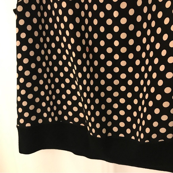 St John knit cardigan & shell twinset L XL black white polka dots - Picture 7 of 10